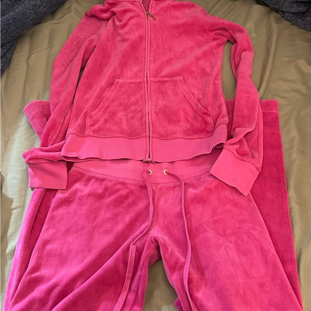 Y2k Juicy Couture Fuchsia set